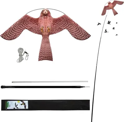 Produktbild von Vogelabwehr Drachen Kite 4 m Teleskopstange Schutz für Pflanzen & Bäume