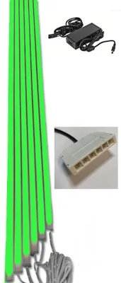 Produktbild von 7452 LED Leuchte ALU Schiene Slim 6x100cm matte Abdeckung GRÜN