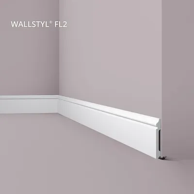 Imagen del producto de NMC FL2 WALLSTYL Zócalo Perfil de estuco Moldura flexible Moldura decorativa 2 m