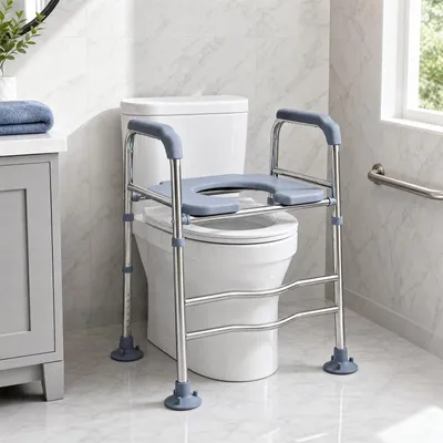 Image de Rehausseur de toilettes avec accoudoirs