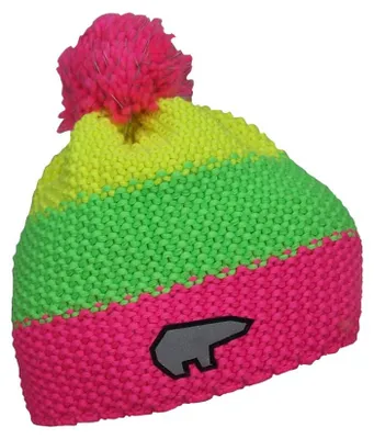 Produktbild von Eisbär Star Safety Pompon Bommelmütze 30123, Größe:One Size, Farbe:Schwarz