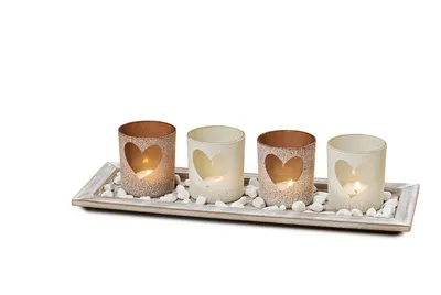 Produktbild von Boltze 3864500, 4 Stück(e), Glas, Beige, Rose