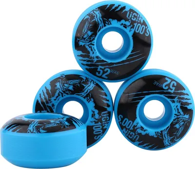Zdjęcie produktu dla 52 mm x 30 mm, 4 sztuki/zestaw, outdoor, klasyczne, wytrzymałe, PU, cruiser, longboard, kółka do deskorolki (niebieskie)