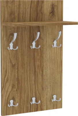 Produktbild von AKKE Alteiche Garderobenpaneel MIDI - ALU haken BxH: 50x90 cm