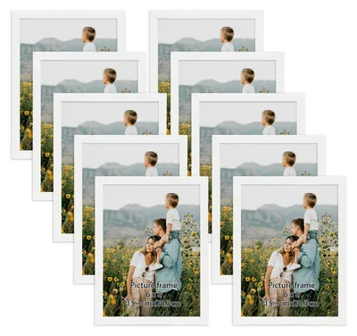 Fotolijst 15x20 cm weiß, 10 Stück, Bilderrahmen