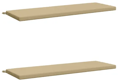 Imagen del producto de Cojines para bancos SOEST 2 uds. 100% Poliéster Beige