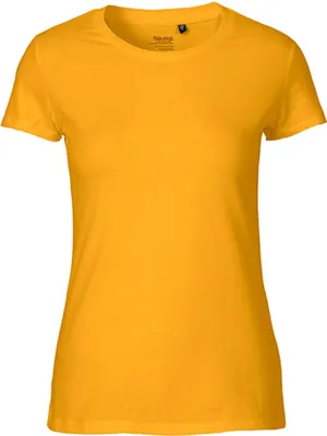 Immagine prodotto di Neutral O81001 | donna Maglietta aderente / 100% cotone equosolidale - Colore: Giallo - Taglia: M