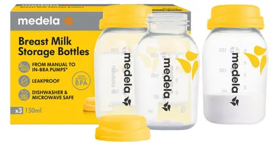 Produktbild von Medela Muttermilchflasche 150 ml 3 Stück