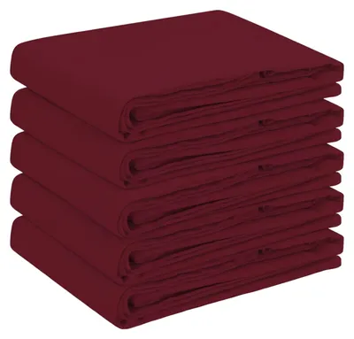 Produktbild von Tischdecke 5 stk. Rund Weinrot Ø 180 cm Polyester