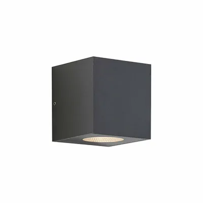 Produktbild von Arcchio LED-Außenwandlampe Tassnim, 2-flg., anthrazit, IP65