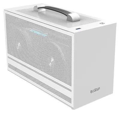 Produktbild von Gehäuse PCCOOLER, Mini Tower, ITX, ohne Netzteil, seitliches Fenster vom Typ MESH, weiß, USB 3.2 Gen 1 x 1, USB Type-C x 1