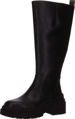 A single black boot shown against a white background.