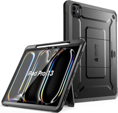 Imagen del producto de Funda protectora para iPad Pro de 13" (modelos 2025 / 2024), Supcase UB Pro, compatible con lápiz óptico, color negro