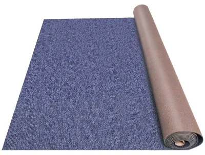 Image de Tapis VEVOR Tapis de terrasse 1,8 x 9 m bleu intérieur extérieur Fibre polyester