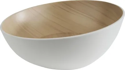 Produktbild von APS Frida Schale Holzoptik/weiß, Inhalt: 1,60 Liter, ø: 250 mm