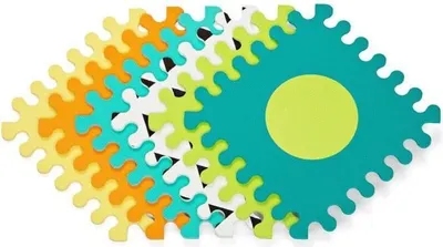 Image de Tapis Puzzle Mousse Infantino, Très Épais, Interaction Sensorielle, Formes Détachables