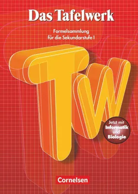Produktbild von Das Tafelwerk - Formelsammlung für die Sekundarstufe I - Östliche Bundesländer und Berlin