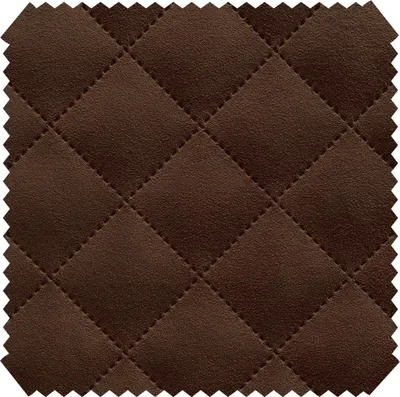 Produktbild von novely® ALPEN Velours-Polsterstoff 3-lagig gesteppt - Kaschierter Volumen Möbelstoff mit Karo-Raute-Muster 5x5cm - Pflegeleichte Meterware 1lfm - Farbe: 66 Dunkelbraun
