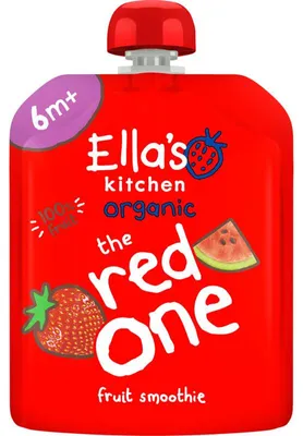 Obrázek produktu pro Ella's Kitchenovocné smoothie červené 90 ml, 100% od 6 měsíců, bez cukru