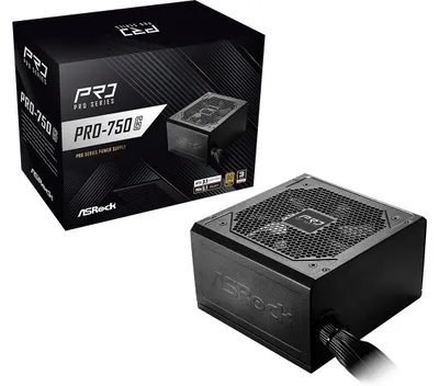 Immagine prodotto di ASRock PRO-750G 750W 80 PLUS Gold Power Supply