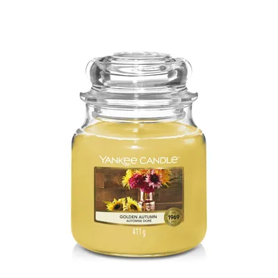 Immagine prodotto di Yankee Candle Classic Medium Jar Candles vonná svíčka Golden Autumn 411 g