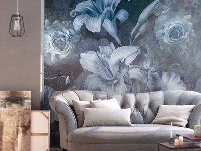 Produktbild von Vlies Fototapete Blumen 400x280 cm Tapeten Wandtapete XXL Botanik Natur Rose Vintage wie gemalt b-C-10273-a-b