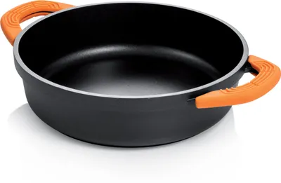 Antihaft-Bratpfanne Ø 28 cm, 4 L, abnehmbare Silikongriffe, Induktion
