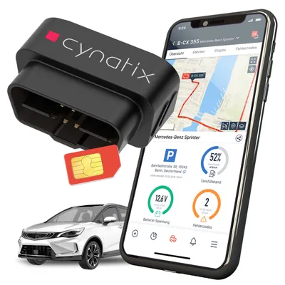 Image de Cynatix GPS tracker 2 ans package complet pour voiture, camion, camionnette, camping-car avec suivi en temps réel et alarmes