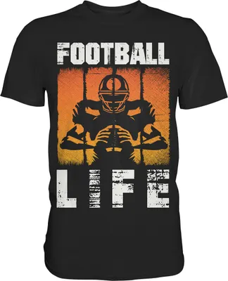 Produktbild von American Football T-Shirt – Black / 3XL