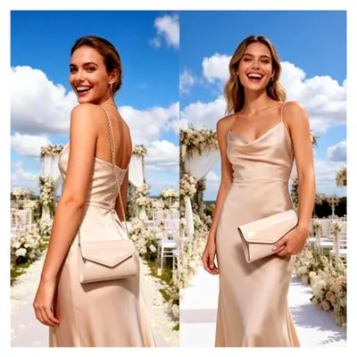 Produktbild von Damen Clutch aus , elegante Abendtasche für festliche Anlässe