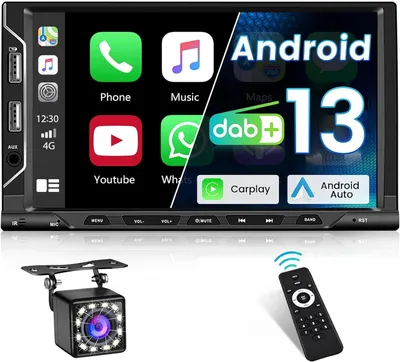 Image de Radio de voiture Hikity C187A3066, Bluetooth, GPS, WiFi + caméra de recul - Exposition