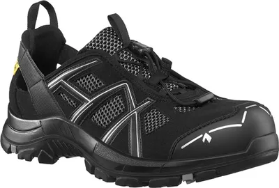 Produktbild von HAIX Sicherheitshalbschuh Black Eagle Safety 61.1 Low 610005 S1P ESD SRC DGUV Gr. 48 schwarz/silber