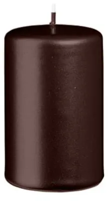 Produktbild von Stumpenkerzen Metallic Glanz Brandy 80 x Ø 50 mm, 12 Stück