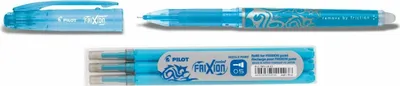 Produktbild von Frixion Point 0.5 hellblau+ 3 Ersatzminen hellblau