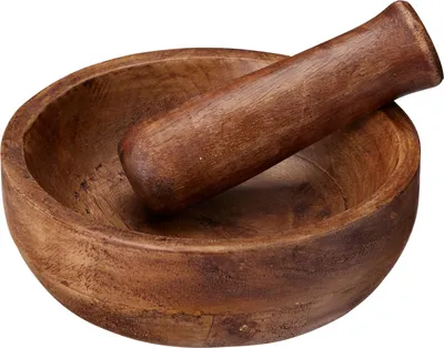 Produktbild von Mörser mit Pistill Koopman, Mangoholz, 15x5 cm, braun