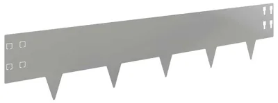 Obrázok produktu pre vidaXL Ohraničenie trávnika, 20 ks, 100 x 20 cm, oceľ, strieborná