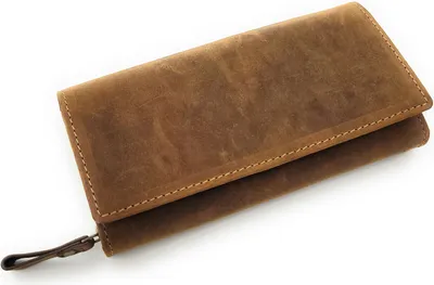 Produktbild von Jockey Club echt Leder Damen Geldbörse Portemonnaie Geldbeutel vintage mit RFID Schutz cognac braun