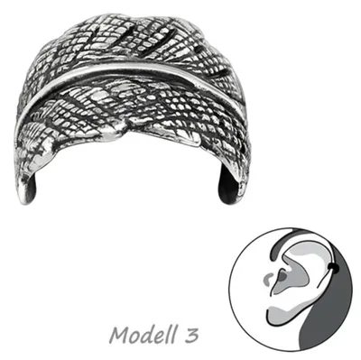 Produktbild von Ohrklemme Silber 925: Ear Cuff Ohrring ohne Loch Modell 3