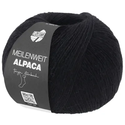 Produktbild von Lana Grossa - Meilenweit 100g Alpaka 2016 schwarz
