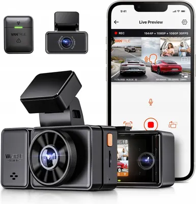 Zdjęcie produktu dla Wideorejestrator Vantrue E3 kamerka do samochodu pełen zestaw 3 kamer