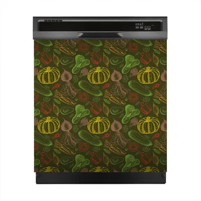 Produktbild von Aufkleber sticker 60x60 cm Dekorative folie Spülmaschine - Gemüse