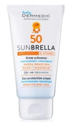 Obrázok produktu pre Dermedic Sunbrella Krem ochronny do twarzy dla dzieci SPF 50, 50 ml  (PRODUKT Z NIEMIEC)