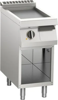 Obrázok produktu pre Elektrická grilovacia doska KBS, hladký chróm, 5,4 kW, 1 vykurovacia zóna, otvorené dno