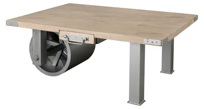 Produktbild von MASSIVMOEBEL24.DE Couchtisch Mango 110x80x43 whitewash lackiert RAILWAY #305