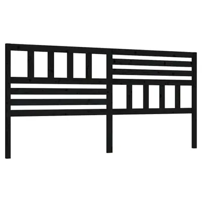Obrázok produktu pre vidaXL Čelo postele čierne 206x4x100 cm Masívne borovicové drevo