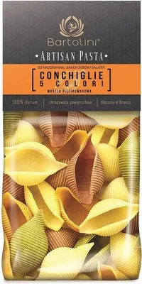 Obrázok produktu pre CESTOVINY (KRUPICE 5 PRÍCHUŤ) ŠUPINKY CONCHIGLIE 300 g - BARTOLINI (remeselné cestoviny)