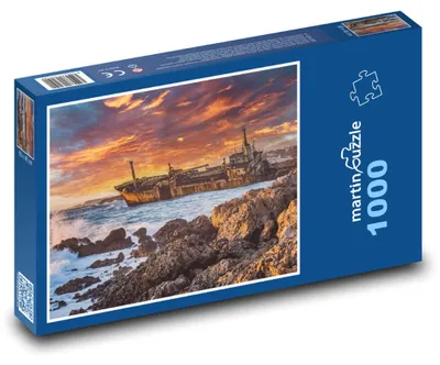 Obrázek produktu pro Puzzle 1000 Vrak lodi u pobřeží - martinpuzzle