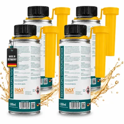 Produktbild von INOX® LPG Benzinsystemreiniger Additiv 4x250ml Systemreiniger Autos Gasanlage
