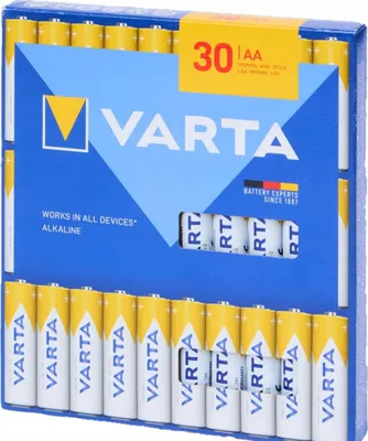 Obrázek produktu pro Alkalická baterie VARTA AA LR6 1,5V 30 kusů.