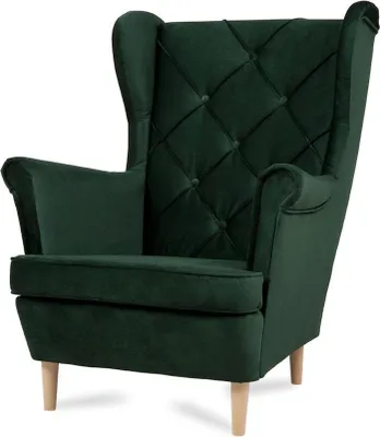 Produktbild von Chesterfield Sessel Fernseh Couch 1 Sitzer Sofa Textil Stoff Ohrensessel Couchen